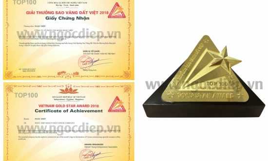 Ngoc Diep Group has become one of the top 100 Vietnam Gold Star Award 2018